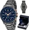 A Maserati watch is displayed with its packaging and documentation. Náhled obrázku produktu