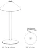 Zafferano Pina L lampa stołowa LED 6 W, akumulatorowa, Podgląd zdjęcia produktu 6
