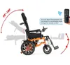 Fauteuil roulant électrique léger et pliable Dossier et Voir les images du produit 9