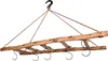 UNUS Deko Leiter aus Holz hängend 120cm old look Produktbild-Vorschau 1