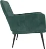 vidaXL Kreslo Dark Green 62x79x79 cm Velvet Náhľad obrázku produktu 4