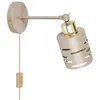 MasterLED Wandleuchte E27 schwenkbar Beige Gold mit Kabel, Produktbild-Vorschau 6
