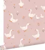 ESTAhome Tapeta słodkimi gęsiami różowym 50 x 900 cm Podgląd zdjęcia produktu 1