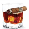 Whiskey Gläser Whiskyglas mit Zigarrenhalter, altmodisches Produktbild-Vorschau 2