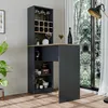Roomart DUBLIN Bartisch 120 cm breit, Anthrazit-Eiche Produktbild-Vorschau 3