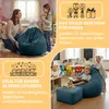 Dreamroots Bean Bag 70x70x70 cm per bambini con schienale e Anteprima dell’immagine prodotto 6