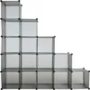 A modular cube storage unit arranged in a stepped pyramid shape, against a white background. Produktbild-Vorschau