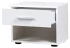 Ensemble lit COMO 160x200 avec sommier et chevets – Blanc – Voir les images du produit 4
