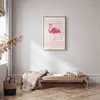 Posterpapier Poster - Flamingo and Stripes 40x60 cm Für Produktbild-Vorschau 2