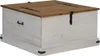 vidaXL Truhla HALDEN White 91x91x47 cm z masivního Náhled obrázku produktu 1