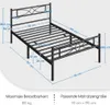 Yaheetech Metallbett Bettgestell 90 x 190 cm, Bettrahmen Produktbild-Vorschau 7