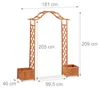 Arche en bois en forme de rose Relaxdays, arche de jardin Voir les images du produit 4
