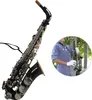 Schwarzes Eb-Altsaxophon, Saxophon-Messingkorpus, weiße Produktbild-Vorschau 2