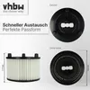 vhbw Faltenfilter kompatibel mit Bosch AdvancedVac 20, Produktbild-Vorschau 4