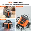 A collage of images showcasing a laser level device with different protective features. Anteprima dell’immagine prodotto