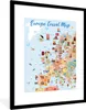 MuchoWow® MuchoWow® Gerahmtes Poster Karte - Europa - Produktbild-Vorschau 1