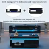 Abrihome TV-Wandschrank Couchtisch Set mit Schubladen und Produktbild-Vorschau 7
