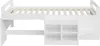 Merax Kinderbett 90×200 cm mit Schreibtisch, Holzebett mit Produktbild-Vorschau 4