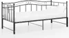 vidaXL Ausziehsofa Bettgestell Schwarz Metall 90x200 cm Produktbild-Vorschau 9