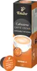 A box of Tchibo Cafissimo Caffè Crema coffee capsules, with two capsules shown in the foreground. Voir les images du produit