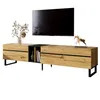 Modernes TV-Lowboard 180 cm mit Klappfach, offenen Fächern Produktbild-Vorschau 1