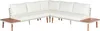 BELIANI Lounge Set Hellbraun Akazienholz 4-Teilig 5-Sitzer Produktbild-Vorschau 4