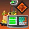 A digital scale with a display showing weight and price, along with a bag of groceries and corn on the cob. Voir les images du produit