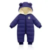 Baby Winter Overall mit Kapuze, Strampler Schneeanzug Produktbild-Vorschau 1