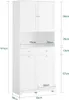 Maßzeichnung des SoBuy Wäscheschranks BZR215-W: 181x78x38 cm Podgląd zdjęcia produktu
