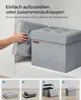 SONGMICS Sitzbank mit Stauraum, klappbare Sitztruhe, Produktbild-Vorschau 6
