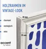 accent by nielsen Holz Bilderrahmen Vintage, 30x40 cm, Weiß Produktbild-Vorschau 3