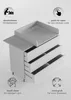 Wickelkommode EDEN – Push-to-Open, Touch-Close, abnehmbarer Produktbild-Vorschau 3