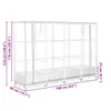 Hochbeet mit Gewächshaus-Aufsatz Rattan-Optik 160x40x123 cm Produktbild-Vorschau 10