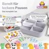 Pausenhero Kinder Brotdose mit Fächern in Grau - Produktbild-Vorschau 7