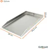 Plaque de cuisson en acier inoxydable | Plancha 44,3x26cm - Voir les images du produit 5