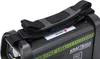Close-up of the top and side of a black inverter welding machine with green accents and text. Produktbild-Vorschau