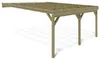 Carport Garagendach 5.8x5.06 m - 29 m2 - an der Hauswand Produktbild-Vorschau 5