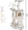 Mucola Kratzbaum Beige Katzenkratzbaum 121cm Katzenhaus Produktbild-Vorschau 7