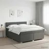vidaXL Lit boxspring avec matelas gris foncé 140 x 200 cm Voir les images du produit 2