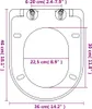 vidaXL Toilettensitz mit Absenkautomatik und Quick-Release Produktbild-Vorschau 8