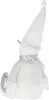 SPRINGOS Schneemann, sitzende Figur, 40 cm, Silberfarbe, Produktbild-Vorschau 2