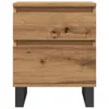vidaXL Table de nuit Artisan-Chêne 40x35x50 cm Bois Voir les images du produit 4