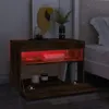 vidaXL Armoire TV avec lampes LED Chêne fumé 60x35x40 cm Voir les images du produit 3