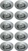 10 x Einbaustrahler Einbauleuchte DITO DS02B Chrom rund Produktbild-Vorschau 1