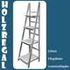 Regal Leiterregal Holz Wandregal Bücherregal für Küche Produktbild-Vorschau 6