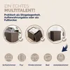 CASARIA® Hocker mit Stauraum Braun Faltbar Deckel Produktbild-Vorschau 7