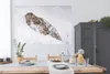MuchoWow® Poster Schneeleopard - Schnee - Gelb 180x120 cm - Produktbild-Vorschau 3