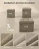 SONGMICS Sitzhocker mit Stauraum, kleine klappbare Produktbild-Vorschau 5