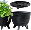 Blumentopf Mit Füßen Und Einsatz 23,6 Cm Pflanzgefäß Produktbild-Vorschau 1