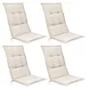 Beautissu Lot de 4 coussins d'assise pour fauteuils à Voir les images du produit 1